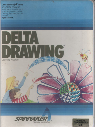 Delta Drawing box art for Commodore 64